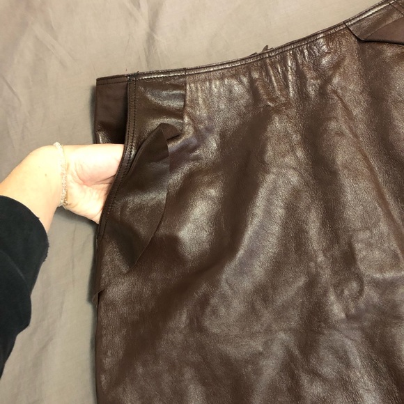 Jupe en cuir sandro taille 3 - Picture 3 of 7